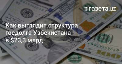 Как выглядит структура госдолга Узбекистана в $23,3 млрд - gazeta.uz - Узбекистан