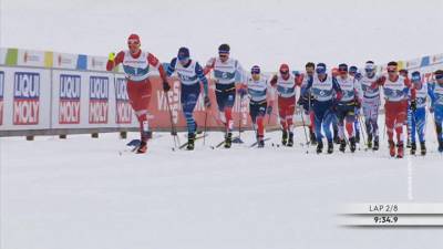 Александр Большунов - Первое золото чемпионата мира: Большунов одолел сборную Норвегии - vesti.ru - Норвегия
