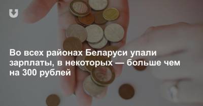 Во всех районах Беларуси упали зарплаты, в некоторых — больше чем на 300 рублей - news.tut.by - район Солигорский