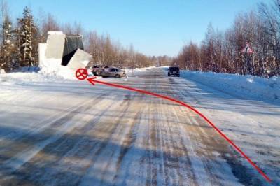 В ижемском поселке водитель ночью не увидел автобусную остановку - bnkomi.ru - респ. Коми - район Ижемский