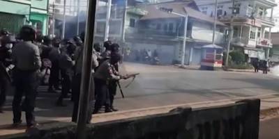 Количество жертв протестов в Мьянме колеблется от 9 до 20 человек - ФОТО, ВИДЕО - ТЕЛЕГРАФ - telegraf.com.ua - Бирма - Янгон