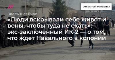 «Люди вскрывали себе живот и вены, чтобы туда не ехать»: экс-заключенный ИК-2 — о том, что ждет Навального в колонии - tvrain.ru - Красноярск - Омск - республика Карелия