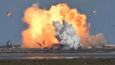 Илон Маск - Прототип межпланетного космического корабля Starship вдруг разбился при посадке во время испытаний - ru.espreso.tv - США - Техас