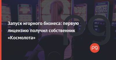 Запуск игорного бизнеса: первую лицензию получил собственник «Космолота» - thepage.ua - Киев - Запорожская обл.
