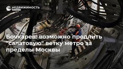 Андрей Бочкарев - Бочкарев: возможно продлить "салатовую" ветку метро за пределы Москвы - realty.ria.ru - Москва - Строительство