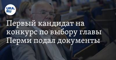 Первый кандидат на конкурс по выбору главы Перми подал документы - ura.news - Пермь