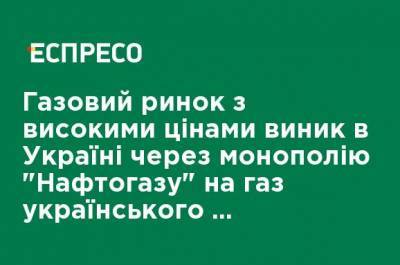 Газовый рынок с высокими ценами возник в Украине из-за монополии "Нафтогаза" на газ украинской добычи, - анализ ZN - ru.espreso.tv