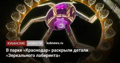 В парке «Краснодар» раскрыли детали «Зеркального лабиринта» - kubnews.ru - Краснодар - Мадагаскар - Благоустройство
