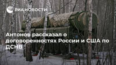 Анатолий Антонов - Антонов рассказал о договоренностях России и США по ДСНВ - ria.ru - Москва - Россия - США