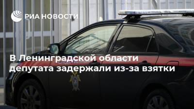 В Ленинградской области депутата задержали из-за взятки - ria.ru - Россия - Ленинградская обл. - Санкт-Петербург