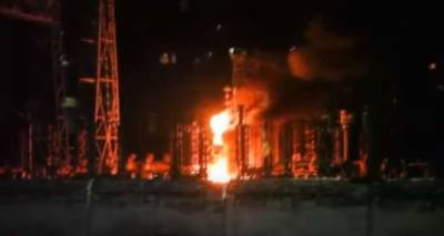 Энергетики назвали причину пожара на Запорожской ТЭС - lenta.ua - Энергодар