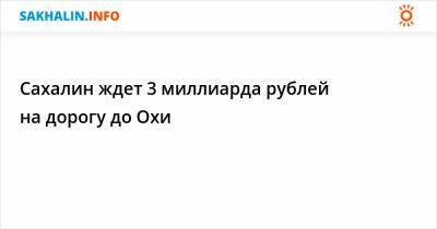Валерий Лимаренко - Сахалин ждет 3 миллиарда рублей на дорогу до Охи - sakhalin.info - Сахалинская обл. - Южно-Сахалинск