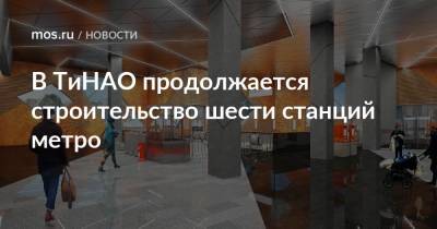 Рафик Загрутдинов - В ТиНАО продолжается строительство шести станций метро - mos.ru - Строительство