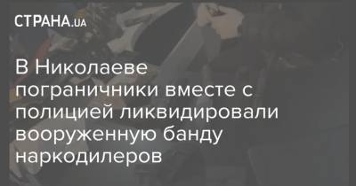 В Николаеве пограничники вместе с полицией ликвидировали вооруженную банду наркодилеров - strana.ua - Николаев - Николаевская обл. - Херсон