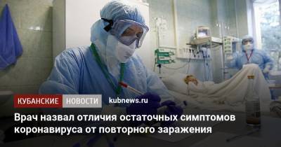 Сергей Вознесенский - Врач назвал отличия остаточных симптомов коронавируса от повторного заражения - kubnews.ru
