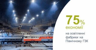 СевГОК сэкономит 75% электроэнергии за счет модернизации освещения - gmk.center