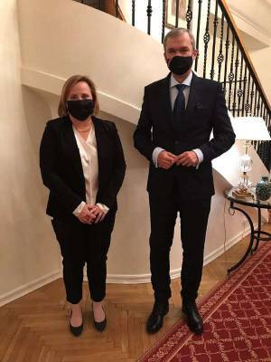 Павел Латушко - Посол США Джулия Фишер встретилась с Павлом Латушко - udf.by - США - Вашингтон - Белоруссия