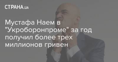 Мустафа Найем - Мустафа Наем в "Укроборонпроме" за год получил более трех миллионов гривен - strana.ua