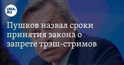 Алексей Пушков - Пушков назвал сроки принятия закона о запрете трэш-стримов - ura.news - Пермский край