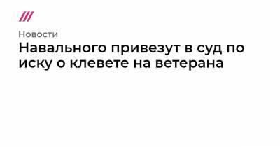 Вадим Кобзев - Игнат Артеменко - Навального привезут в суд по иску о клевете на ветерана - tvrain.ru