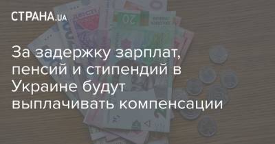 За задержку зарплат, пенсий и стипендий в Украине будут выплачивать компенсации - strana.ua