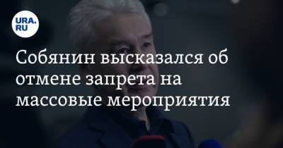 Сергей Собянин - Собянин высказался об отмене запрета на массовые мероприятия - ura.news - Москва