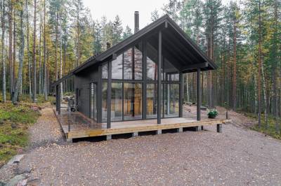 За сборной конструкцией будущее: великолепный проект деревянного дома в финском лесу – фото - 24tv.ua - Швейцария - Финляндия - Хельсинки
