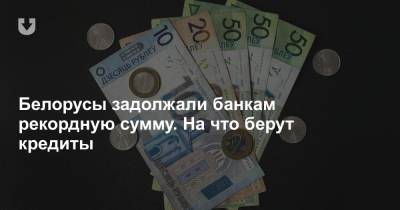 Белорусы задолжали банкам рекордную сумму. На что берут кредиты - news.tut.by