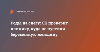Роды на снегу: СК проверит клинику, куда не пустили беременную женщину - ren.tv - Ленинградская обл.