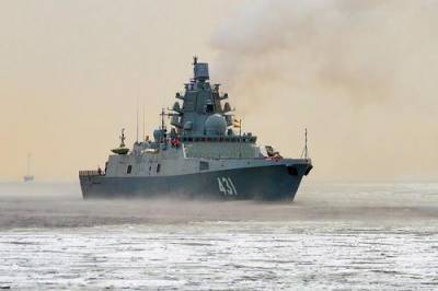 Опубликовано видео с российским фрегатом «Адмирал Касатонов», отрабатывающим постановку помех у берегов Сирии - argumenti.ru - Сирия