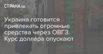 Украина готовится привлекать огромные средства через ОВГЗ. Курс доллара опускают - strana.ua - Украина