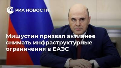 Михаил Мишустин - Мишустин призвал активнее снимать инфраструктурные ограничения в ЕАЭС - ria.ru - Россия - Китай - Казахстан - Алма-Ата