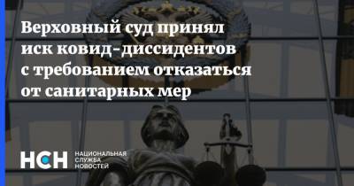 Верховный суд принял иск ковид-диссидентов с требованием отказаться от санитарных мер - nsn.fm