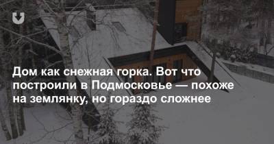 Дом как снежная горка. Вот что построили в Подмосковье — похоже на землянку, но гораздо сложнее - news.tut.by - Московская обл.