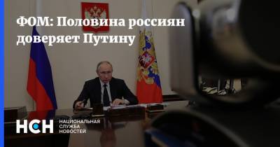 Владимир Путин - ФОМ: Половина россиян доверяет Путину - nsn.fm