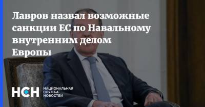 Сергей Лавров - Лавров назвал возможные санкции ЕС по Навальному внутренним делом Европы - nsn.fm