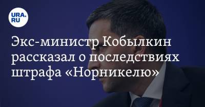 Дмитрий Кобылкин - Экс-министр Кобылкин рассказал о последствиях штрафа «Норникелю» - ura.news - Норильск
