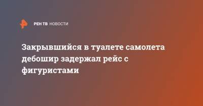 Закрывшийся в туалете самолета дебошир задержал рейс с фигуристами - ren.tv - Москва - Санкт-Петербург - Красноярск