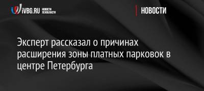 Дмитрий Попов - Эксперт рассказал о причинах расширения зоны платных парковок в центре Петербурга - ivbg.ru - Украина - Санкт-Петербург