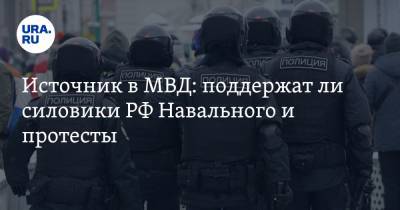 Источник в МВД: поддержат ли силовики РФ Навального и протесты - ura.news - Белоруссия