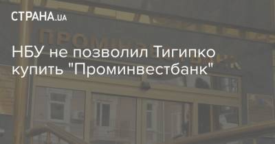 Сергей Тигипко - НБУ не позволил Тигипко купить "Проминвестбанк" - strana.ua