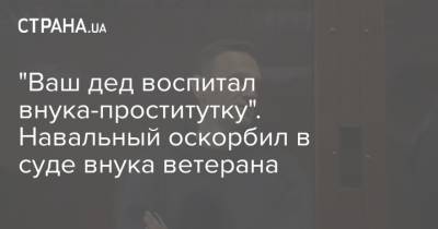 Алексей Навальный - Игнат Артеменко - "Ваш дед воспитал внука-проститутку". Навальный оскорбил в суде внука ветерана - strana.ua - Москва