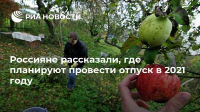 Россияне рассказали, где планируют провести отпуск в 2021 году - ria.ru - Москва - Россия - Крым - Краснодарский край - Турция - Минеральные Воды