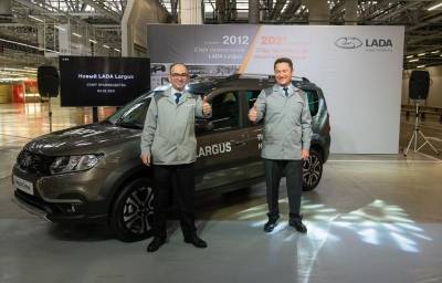 "Автоваз" запустил производство обновленного семейства Lada Largus - obzor.lt - Европа