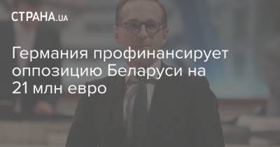 Германия профинансирует оппозицию Беларуси на 21 млн евро - strana.ua - Белоруссия - Германия