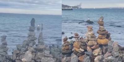Пляж Собачий в Одессе похож на Стоунхендж - Жители показали видео - ТЕЛЕГРАФ - telegraf.com.ua - Одесса