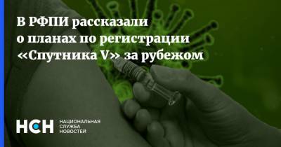 Кирилл Дмитриев - В РФПИ рассказали о планах по регистрации «Спутника V» за рубежом - nsn.fm - Россия