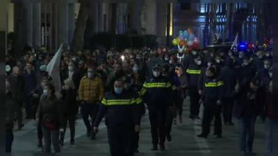 Протест против карантинных мер в Грузии - ru.euronews.com - Грузия - Франция - Испания - Тбилиси - Европа