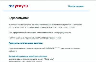 Медикам Коми на почту приходят фейковые сообщения о причитающихся выплатах - komiinform.ru - респ. Коми