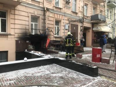 На улице Ивана Франка произошел пожар в кафе - news.bigmir.net - Киев - Харьков - Гсчс